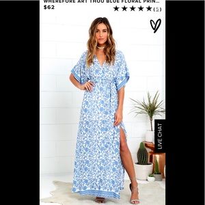 Lulu's floral wrap maxi dress